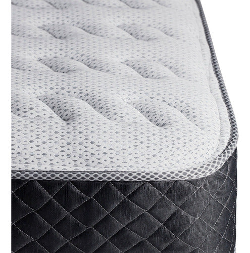 Colchón De 2 Plazas De Resortes Cannon Doral 190x140x27 Cm C Gris/negro