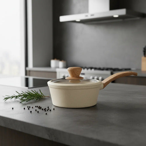 Bateria Set 7 Piezas Carol Cacerolas Sarten Jarro Cubiertos Suela