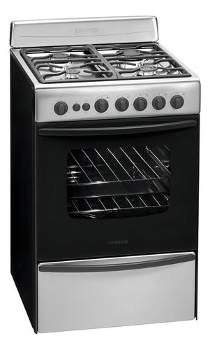 Cocina Longvie13501xf Color Acero Inoxidable Con Puerta Con Visor