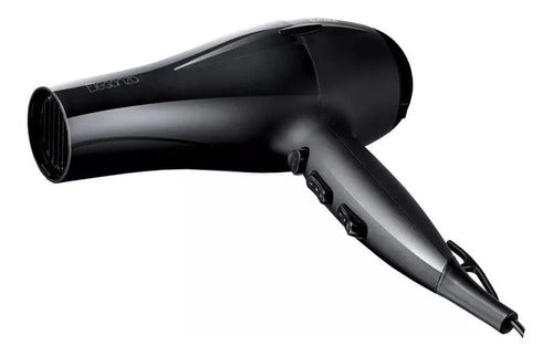 Secador De Pelo Ga.ma Eleganza Ion 2400w 3 Temp 2 Vel Negro