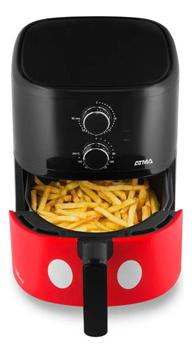 Freidora De Aire Atma Mickey Mouse 4.5lts Fr359dnp 1500w Negro