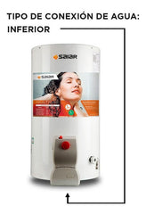 Termotanque Multi Gas De Colgar 50 Litros Saiar Rheem Tcg050 Color Blanco