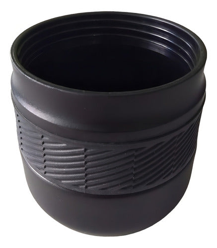 Termo Vivendi De 1200 Ml De Acero Inox Negro Libre De Bpa