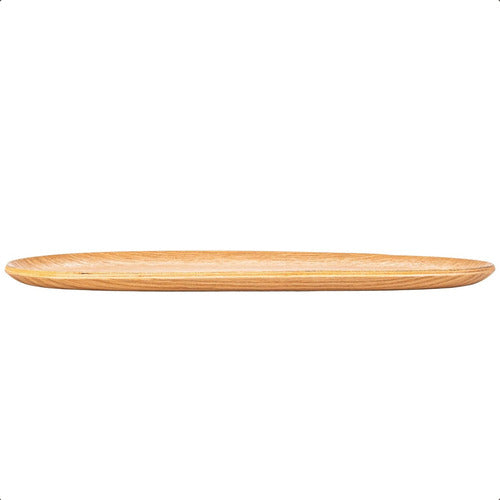 Bandeja Oval Rectangular Madera Laminada Carol 40x25x1,5 Cm Madera