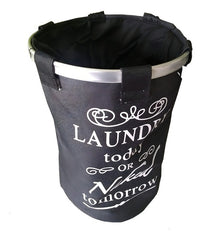 Cesto Laundry Plegable Tm Negro Ropa Sucia Limpia