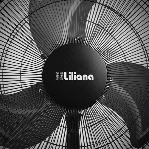 Turbo Ventilador Piso 20 Liliana Vt20pow 3 Aspas Metalicas 50.8 Cm 50 Hz Negro Gris Metal 3