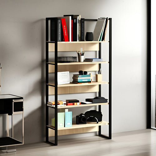 Biblioteca Estanteria Delos Dst21rnn Roble Nebraska Natural Color Roble Natural