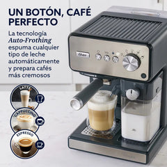 Cafetera Espresso Automatica Oster 6604s Primalatte 15 Bar Plateado