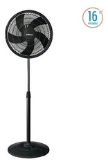 Ventilador Pie Liliana 16 PuLG Vp16p 3 Vel 5 Aspas 65w Cts 40.64 Cm Negro Negro Plástico 5