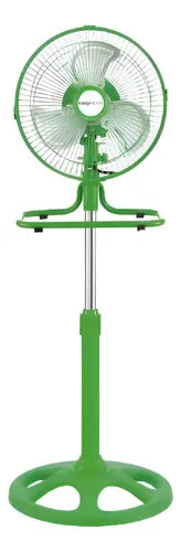Mini Ventilador 3 En 1 De 10 PuLG Kanji Kjh-fh1606 Verde Cts 25 Cm 0 Verde Plateado Metal 3