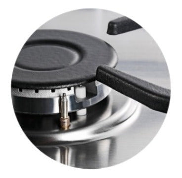 Anafe De Empotrar A Gas Longvie A6600xf Inox Acero Inoxidable
