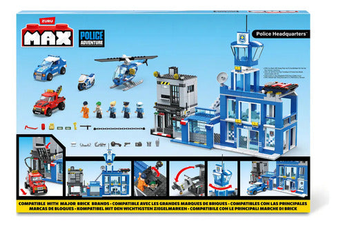Bloques Para Armar Zuru Max Police Adventure 7645 889 Mega Estacion