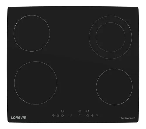 Anafe Vitrocerámico Longvie Avst460k Sensitive Touch Colo Negro