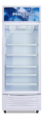 Heladera Exhibidora Vertical Philco Phev528b2 Blanca 528l Cs - Blanco