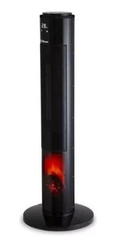 Calefactor Eléctrico Torre Liliana Towerflame Tch50 Negro Negro