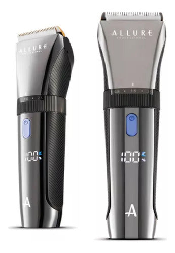 Corta Pelo Barba Titanium Clipper Allure Hc8050ap Led Plateado