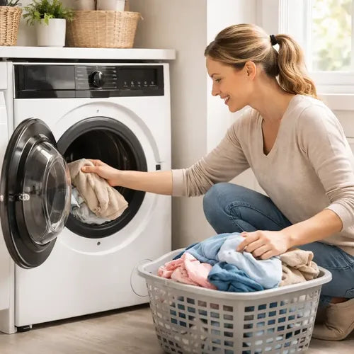 Lavarropa Con Secadora De Calor Kanji Wm12kd8wt01 12kg Blanco