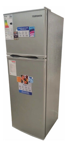 Heladera Telefunken Tfk-hd140 Silver 140lts R600a Clase A Gris Oscuro