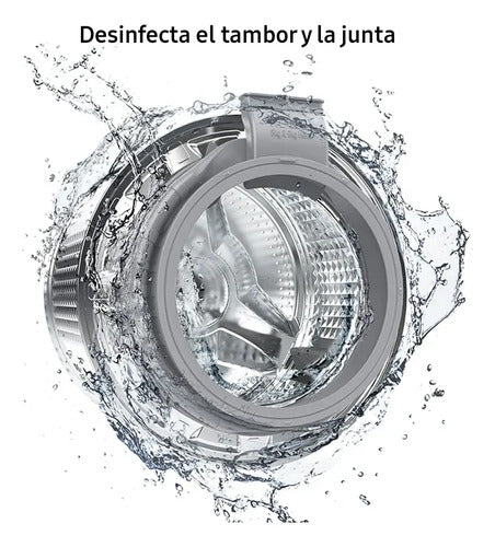 Lavasecarropas Samsung 9,5kg Con Ecobubble Wd4000t Blanco