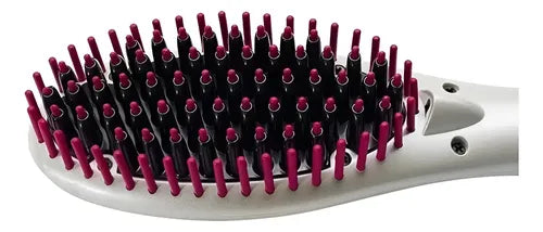 Cepillo Alisador Gama Innova Mini Electrico Peine Anti Frizz Blanco