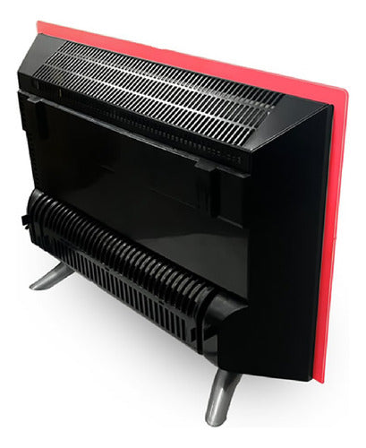 Calefactor Electrico Liliana Ppv452 Panel Vidrio Rojo Cts Rojo