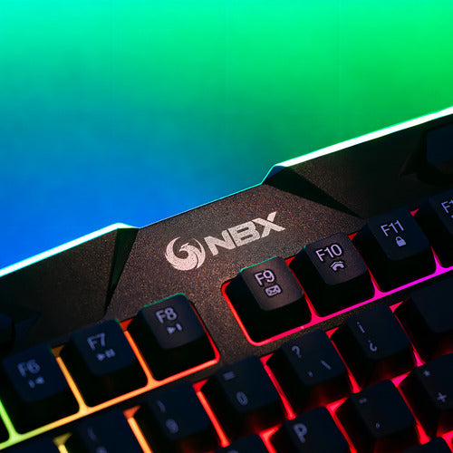 Kit Gaming Nbx Teclado, Mouse Y Pad Nbx-set1000 Rgb Color Del Mouse Negro Color Del Teclado Negro