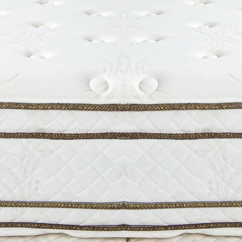 Colchón Resortes Cannon Sublime Euro Pillow King 190x140x35 Blanco