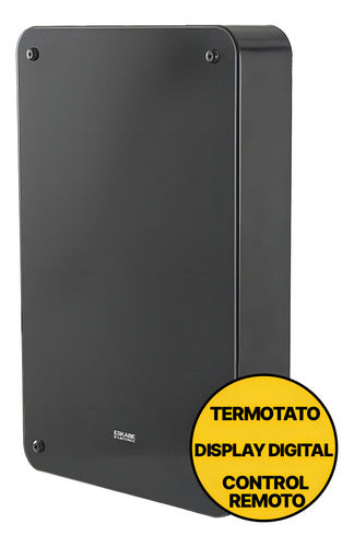 Calefactor Eléctrico Eskabe Fd2t 1800w Termostato Display Cc Color Negro