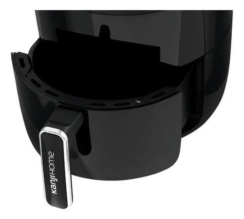 Freidora De Aire Sin Aceite Kanjihome Air Fryer Analogica 4l Color Negro