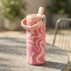 Vaso Botella Térmica Stanley Aerolight Flip Straw  De 473 Ml Rosa Lisa