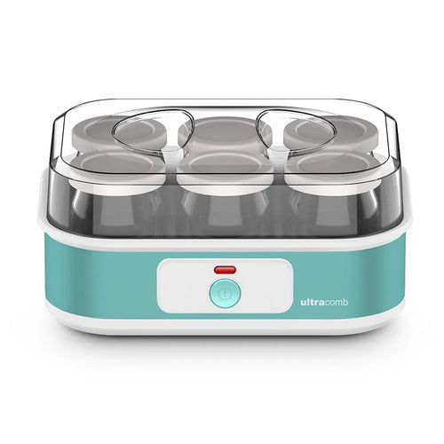 Yogurtera Ultracomb Yg-2706 6 Jarros Vidrio 1080ml 20w Celeste