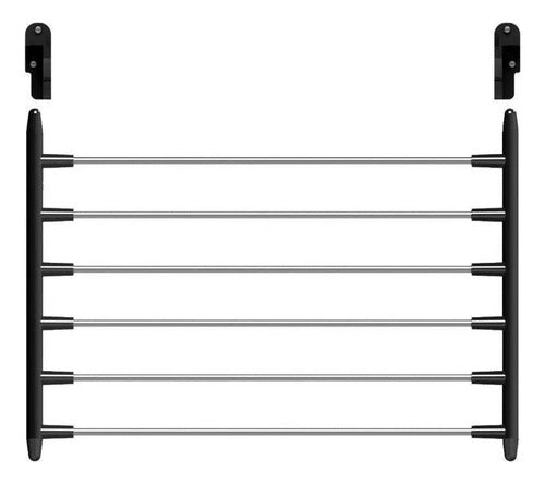 Tender Fijo De Pared Para Ropa Acero Inox Plegable Ob-pr2 Gris