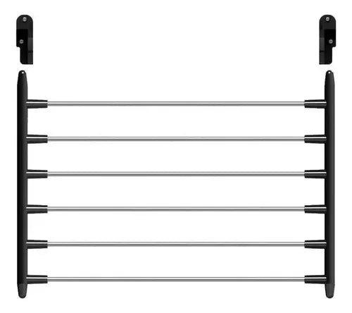 Tender Fijo De Pared Para Ropa Acero Inox Plegable Ob-pr2 Gris