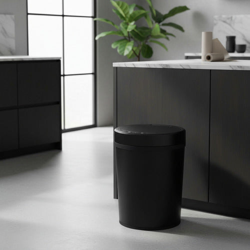 Cesto De Basura De 15lts Con Sensor Inteligente Vivendi Negro