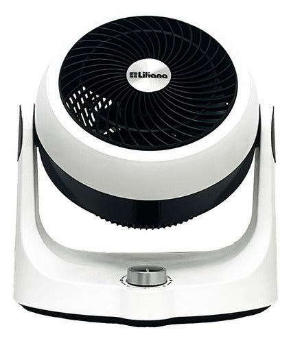 Ventilador De Mesa Turbix Liliana Vsop10 10  3 Velocidades 25.4 Cm 50 Blanco Negro Plástico 3