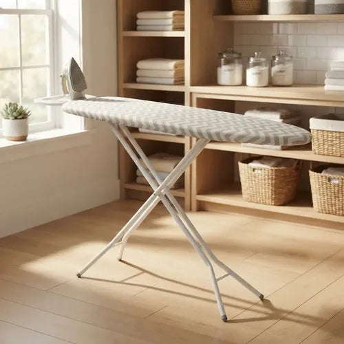 Tabla De Planchar Plegable 128 x 88cm de 6 Alturas Porta Plancha