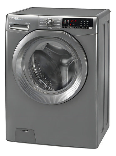 Lavasecarropas Automático Longvie L3d41066dmbr 10/6kg 1400rpm Gris