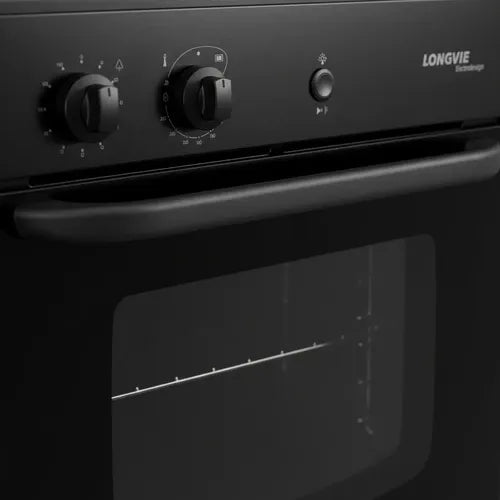Horno A Gas De Empotrar Longvie H14600g Con Cajón Parrilla Negro