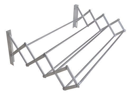 Tendedero Plegable Pared Acordeón Aluminio 80cm Botafogo