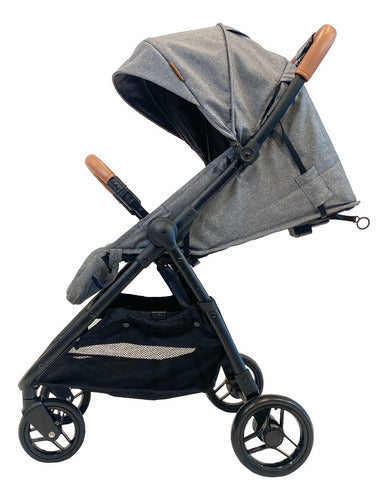Cochecito Paseo Bebesit 1321a T-flex Gris Reclinable 15kg Cs - Gris - Negro
