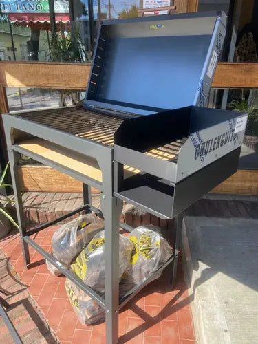 Parrilla Tromen Chulenguito A Leña Con Fogonero Y Tapa Chulenguito