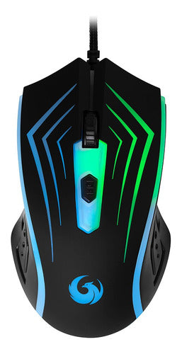 Kit Gaming Nbx Teclado, Mouse Y Pad Nbx-set1000 Rgb Color Del Mouse Negro Color Del Teclado Negro