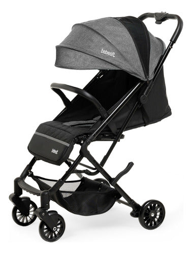Cochecito Bebesit Luggy Gris Negro
