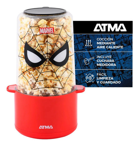 Pochoclera Atma Poat701spdp Spider Man Marvel - Rojo
