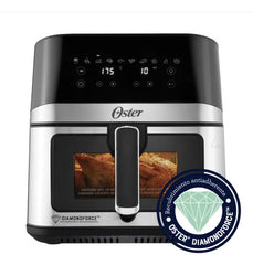 Freidora De Aire Digital Oster Con Ventana 7.5 Litros Gris