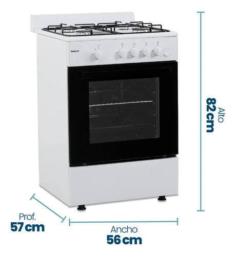 Cocina Multigas Philco Phcm56bl Essential 56 Cm Blanca
