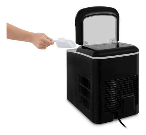 Fábrica De Hielo Philco Im23php Display Digital Predicta Cts Negro