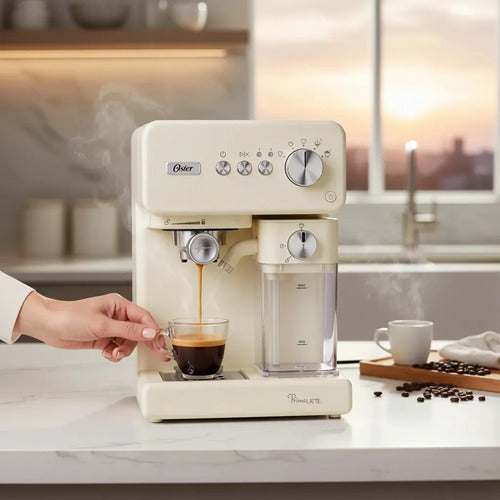 Cafetera Espresso Automatica Oster Primalatte 6604wa 15bares Blanco