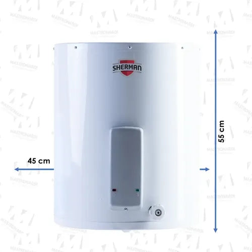 Termotanque Eléctrico De Colgar Sherman 55 Litros Blanco
