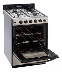 Cocina Whirlpool Wfx57dw Gas Natural Acero Inox 56 Cm Inox